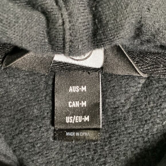 Volcom Mens D.I Shred Fleece Pullover Hoodie Size M Black Kangaroo Pocket Jersey - Picture 15 of 16